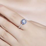 1.9ct Round Cut Diamond Engagement Ring 14k White Gold Finish Accents Solitaire