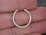 0.15ct Round Cut Moissanite Anniversary Women Wedding Band 14k Rose Gold Plated