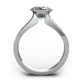 1ct Princess Cut Diamond Accent Channel Set Engagement Ring 14k White Gold Over