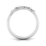 1Ct Round Cut Diamond Leaf Vine Nature Engagement Ring 14K White Gold Finish