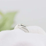 2ct Round Cut Diamond Engagement Ring Twist Swirl Solitaire 14k WhiteGold Finish