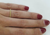 1ct Round Cut Yellow Sapphire Wedding Band Half Eternity 14k Yellow Gold Finish