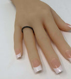 2ct Round Cut Black Diamond Wedding Band Stackable Eternity 14k BlackGold Finish