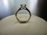1Ct Round Brilliant Diamond Classic 4 Prong Solitaire Ring 18K White Gold Finish