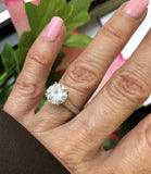 2ct Round Cut Diamond Engagement Ring Classic Solitaire 14k White Gold Finish