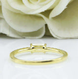 1.3ct Baguette Cut Diamond Engagement Ring East West Design 14k Yellow Gold Over