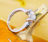 Propose Prong Set Wedding Engagement Ring 2ct Round Diamond 14k White Gold Over