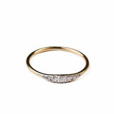 0.45ct Engagement Ring Round Cut Diamond Minimalist Design 14k YellowGold Finish