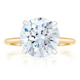 1ct Round Cut Diamond Engagement Ring 14k Yellow Gold Finish Solitaire Women