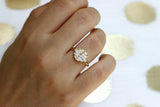 2ct Baguette Cut Diamond Engagement Ring 14k Yellow Gold Finish Cluster Art Deco