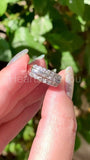 0.5ct Baguette Simulated Diamond Channel Set Wedding Band 14k White Gold Plated