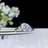 1ct Round Cut Diamond Engagement Ring Twisted Solitaire 14k White Gold Finish