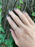 0.5ct Engagement Ring Round Cut Diamond Minimalist Design 14k Yellow Gold Finish