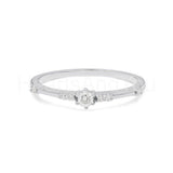 0.3ct Round Cut Moissanite Petite Stackable Wedding Band 14K Yellow Gold Plated