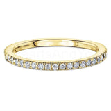 0.2ct Round Cut Moissanite Eternity Women Wedding Band 14k White Gold Plated