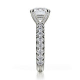 2.7ct Round Cut Diamond Engagement Ring Classic Solitaire 14k White Gold Finish