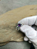 2ct Engagement Ring Oval Cut Amethyst Split Shank Solitaire 14k WhiteGold Finish