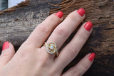 Unique Vintage Filigree Engagement Ring 2ct Round Diamond 14k Yellow Gold Finish
