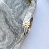 0.4ct Round Cut Moissanite Solitaire Women Engagement Ring 14k White Gold Plated