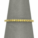 2.5ct Round Cut Yellow Sapphire Full Eternity Wedding Band 14K Yellow Gold Over