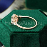 2.2ct Oval Simulated Diamond Solitaire with Accents Ring 14k Yellow Gold Plated