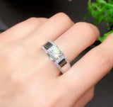 2.3ct Engagement Ring Round Diamond Solitaire Round Accent 14k White Gold Finish