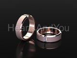 0.5ct Baguette Simulated Diamond Tension Set Men's Ring 14k Yellow Gold Plated