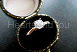 2.2ct Round Cut Moissanite Solitaire Women Engagement Ring 14k YellowGold Plated