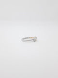 0.2ct Round Cut Moissanite Infinity Love Engagement Ring 14k Dual Gold Plated