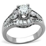 4Ct Round Cut Diamond Two-in-One Engagement Ring and Band 14K White Gold Finish