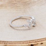 0.5ct Round Cut Moissanite Constellation Engagement Ring 14k White Gold Plated