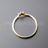 0.1ct Round Simulated Black Diamond Curved Wedding Band 14K Yellow Gold Plated
