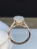 2.3ct Oval Simulated Diamond Hidden Halo Engagement Ring 14k Yellow Gold Plated