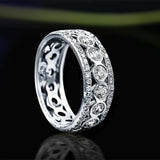 2ct Round Cut VVS1D Diamond Wedding Ring Band 14k White Gold Finish Anniversary