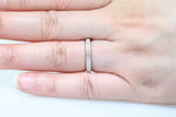 2.4ct Cushion Blue Sapphire Filigree Milgrain Bridal Set Ring 14k WhiteGold Over