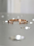 0.1ct Round Cut Moissanite Open Cuff Women Wedding Band 14k White Gold Plated