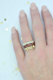 1.4ct Pear Cut Red Garnet Wedding Band Ring 14k Yellow Gold Finish Half Eternity