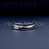 0.3ct Round Cut Moissanite Eternity Criss Cross Wed Band 14k White Gold Plated