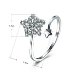 1.7ct Round Cut VVS1 Diamond Engagement Ring 14k White Gold Finish Hollow Bypass