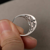 Split Shank Promise Engagement Ring 1ct Round Cut Diamond 14k White Gold Finish