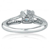 1.46ct Round Diamond Engagement Ring Split Shank Solitaire 14k White Gold Finish