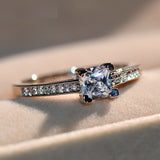 2ct Round Cut Diamond Engagement Ring 14k White Gold Finish Halo Solitaire Women