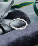 Single Prong Eternity Wedding Band 1ct Marquise Cut Diamond 14k WhiteGold Finish