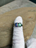 2ct Engagement Ring Emerald Cut Sapphire Two Stone Solitaire 14k White Gold Over