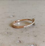 1.4ct Round Cut VVS1 Diamond Engagement Ring Accents Solitaire 14k RoseGold Over