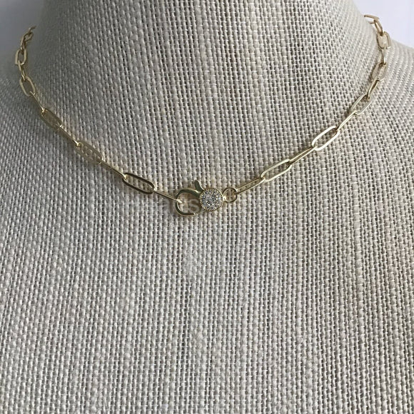 0.6ct Round Cut Moissanite Cluster Pendant with Chain 14k Yellow Gold Plated