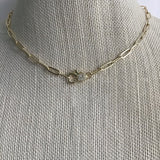0.6ct Round Cut Moissanite Cluster Pendant with Chain 14k Yellow Gold Plated