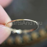 0.4ct Round Cut Moissanite Half Eternity Wedding Band 14k Yellow Gold Plated