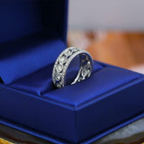 2ct Round Cut VVS1D Diamond Wedding Ring Band 14k White Gold Finish Anniversary