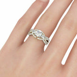 3.5Ct Round Cut Diamond Elegant Solitaire Engagement Ring 14K Dual Gold Finish